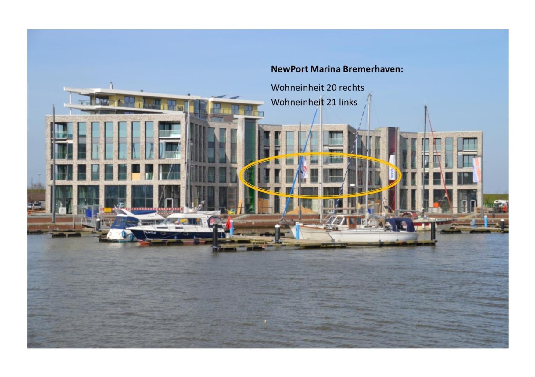 Ferienwohnung Neuer Hafen Marina Bremerhaven Bagian luar foto