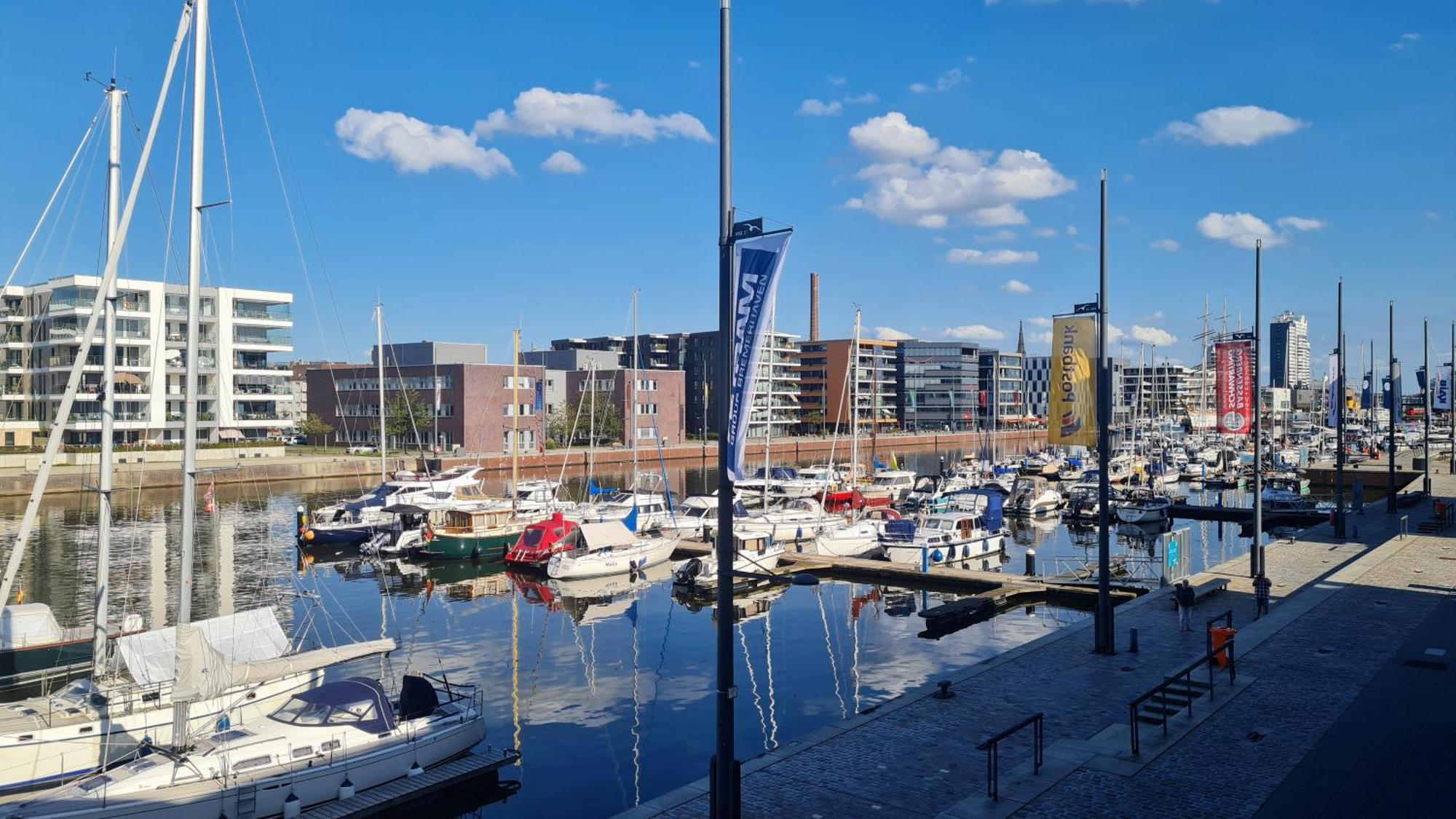 Ferienwohnung Neuer Hafen Marina Bremerhaven Bagian luar foto